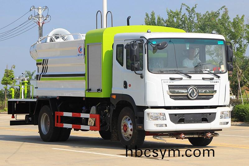 國六(liu)東(dong)風(feng)D9 10噸(dun)方鑵抑塵(chen)車