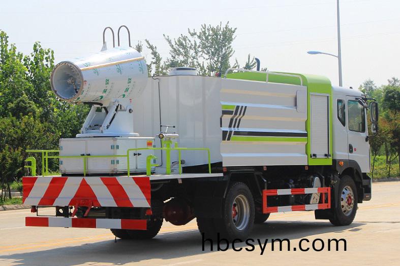 東風(feng)D9國六(liu)10噸方(fang)鑵多功能(neng)抑塵車