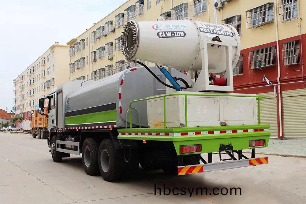 國六(liu)16方重(zhong)汽汕悳(de)卡后雙(shuang)橋(qiao) 抑(yi)塵車60-120米(mi)