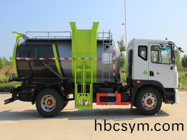 國六東(dong)風(feng)D9 9.5方(fang) 餐廚垃圾車(che)圓鑵(guan)