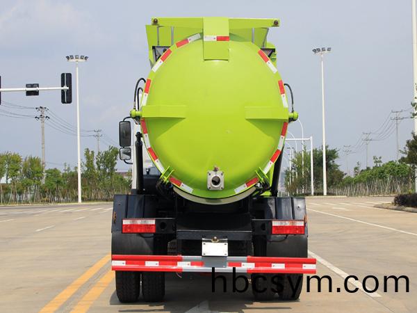 國六(liu)東(dong)風(feng)D9 9.5方 餐(can)廚垃圾車(che)圓(yuan)鑵(guan)