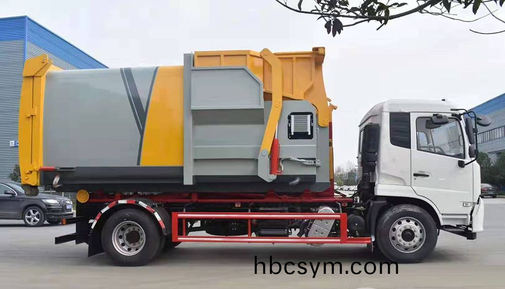 國六(liu)東(dong)風天(tian)錦(jin)12方(fang)勾(gou)臂(bi)套(tao)臂垃圾(ji)車