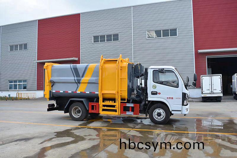 國六(liu)7方 藍牌東(dong)風D6 側(ce)裝壓(ya)縮(suo)垃圾(ji)車