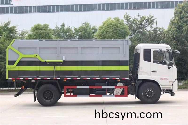 國六東風天錦 15方對(dui)接垃圾(ji)車