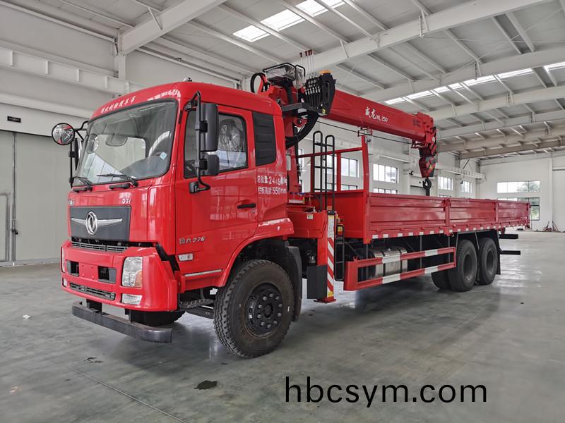 國六(liu)東風暢行D3V后(hou)雙橋(qiao)程(cheng)力12噸弔機