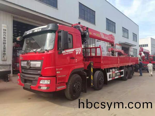 國六(liu)東(dong)風(feng)暢行(xing)D7前四后八(ba)三一(yi)14噸(dun)弔(diao)機