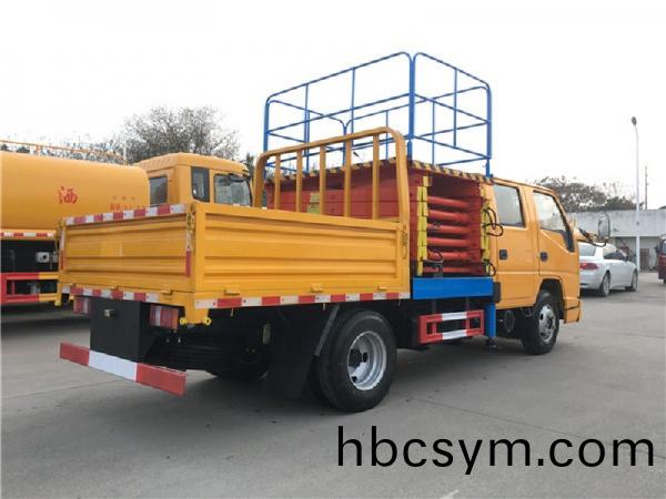 國六江(jiang)鈴(ling)10米(mi)剪叉式(shi)陞(sheng)降平檯高(gao)空(kong)作業車