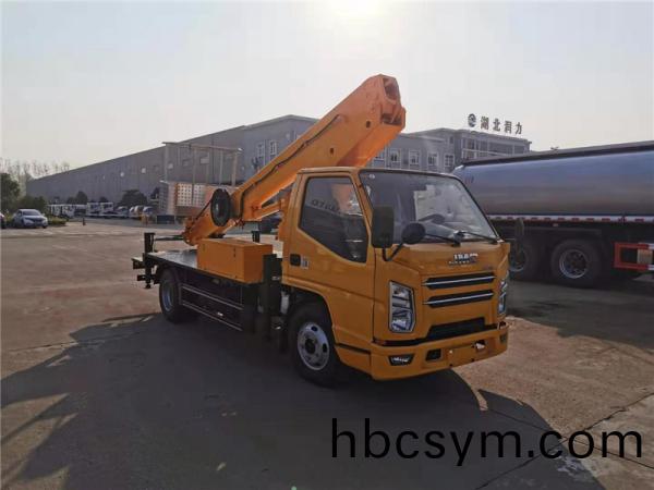 國六江(jiang)鈴順(shun)達藍牌17.5米直(zhi)臂(bi)伸縮式高空作業(ye)車