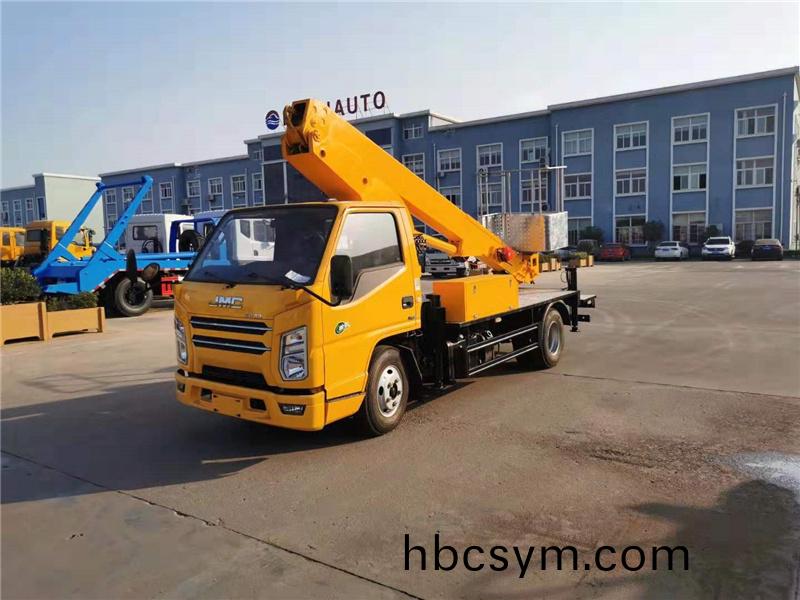 國六江(jiang)鈴順(shun)達(da)藍(lan)牌(pai)17.5米直臂(bi)伸(shen)縮式(shi)高(gao)空(kong)作業車(che)