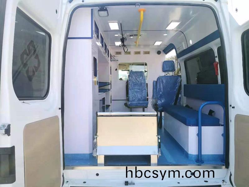 國六福特V348長(zhang)軸中(zhong)頂(ding)負壓監(jian)護(hu)型(xing)捄護車